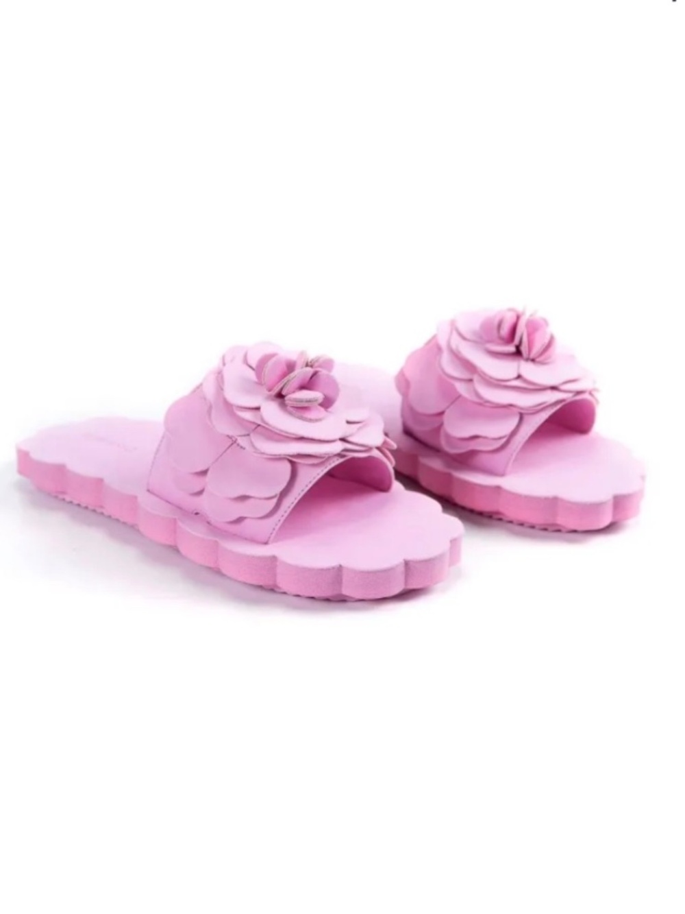 FARM RIO Floral Cloud Slide Sandal NWOT Pink SZ 9